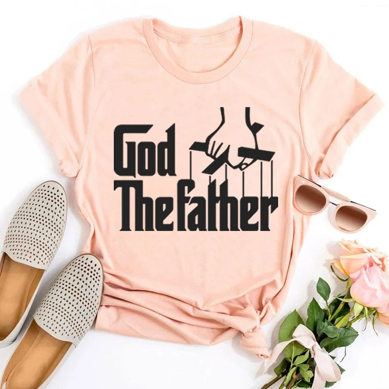 

Christian Graphic Tee God The Father Clothes Jesus Graphic Tees Women Summer Classic Christian Tops Kawaii T Shirts Cute