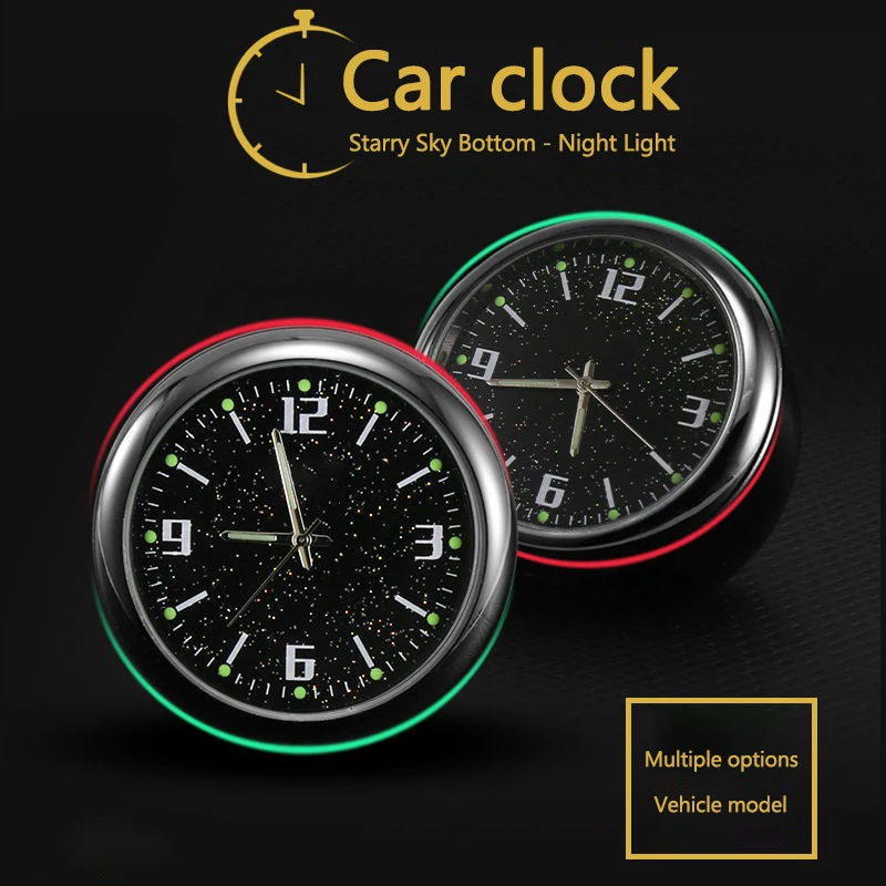 Автомобильные часы светящиеся мини-вентиляторы декоративная приборная панель
