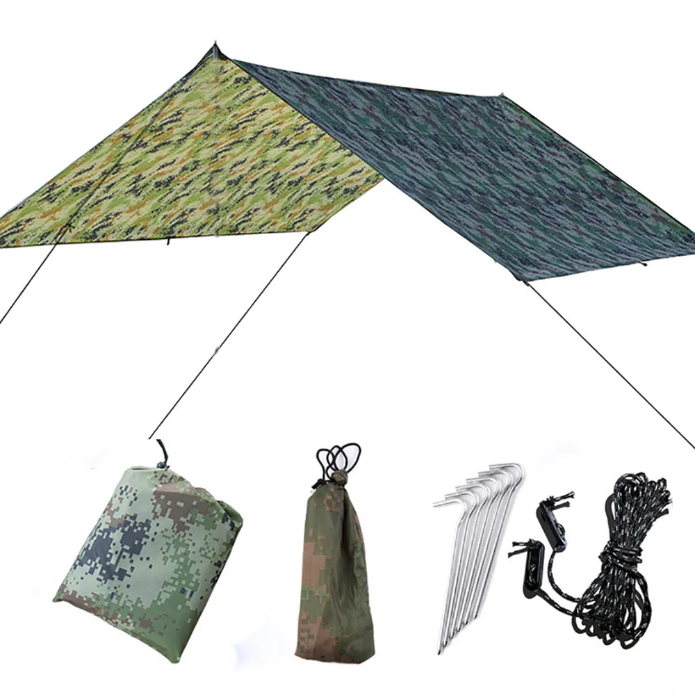 

Camouflage Camping Tent Waterproof Outdoor Hiking Travel Tent Ultralight Portable Backpacking Tent Tactical Military Family Tent