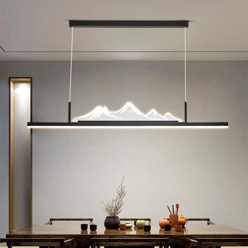 Современная Подвесная лампа для гостиной столовой спальни чайной комнаты люстра