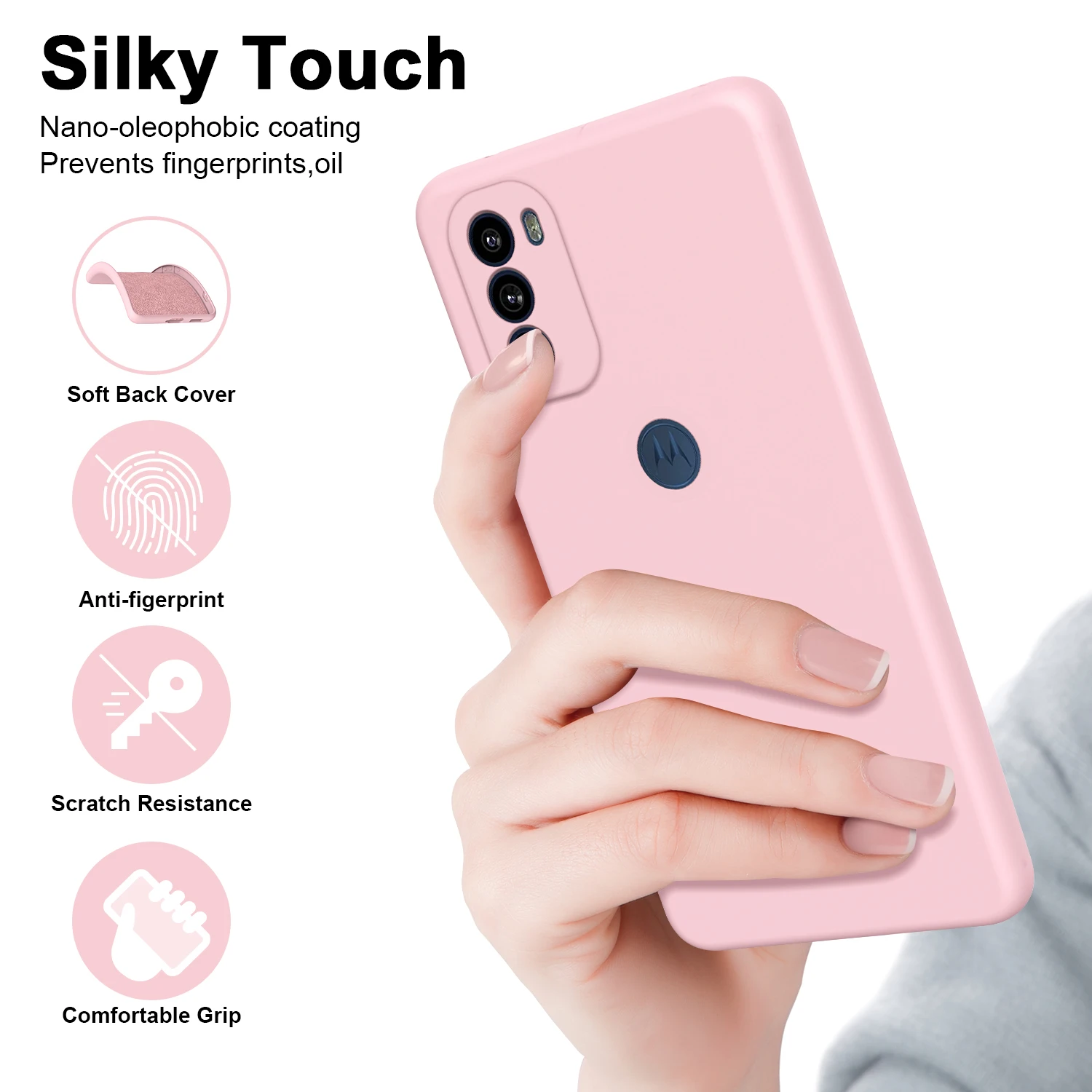 

Silicone Case For Motorola G41 Case Liquid Cover Coque Moto G41 Case Soft Liquid Silicone Cover