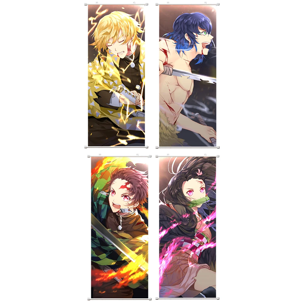 30x75 см рассекающий демонов HD Печатный Баннер настенный плакат свиток 12x29 дюймов