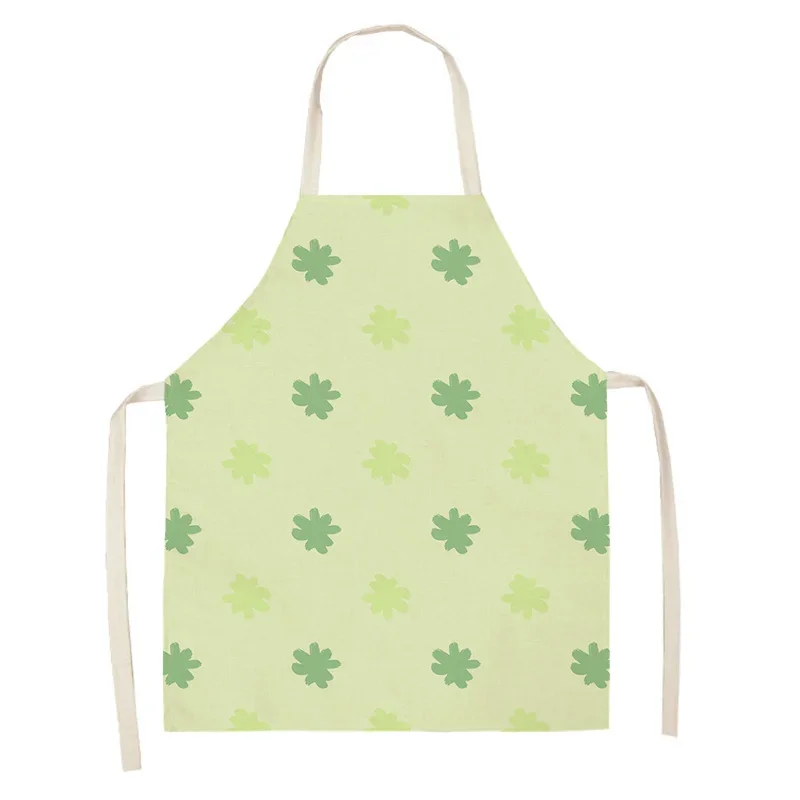 Кухонный Фартук для женщин и мужчин простая Водонепроницаемая льняная ткань в