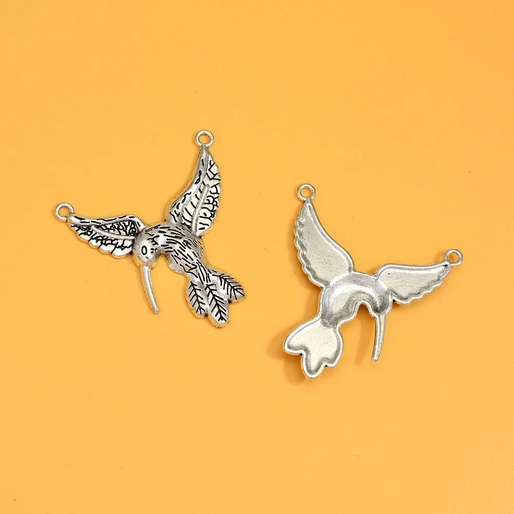 5 шт./партия соединители для подвесок в виде птиц