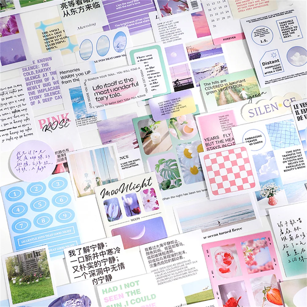 

40pcs/pack INS Style Stickers Label Marker DIY Scrapbooking Journal Scrapbooking Background Decoration Stationery Stickers