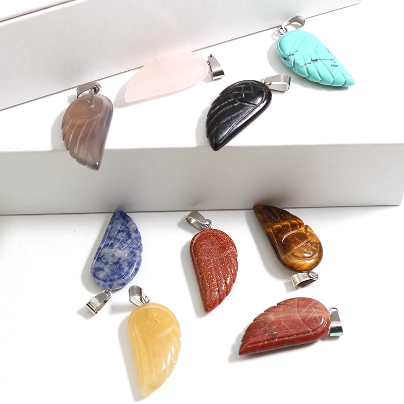 10 шт./лот Подвески ангельские крылья восстанавливающий кулон рейки натуральный