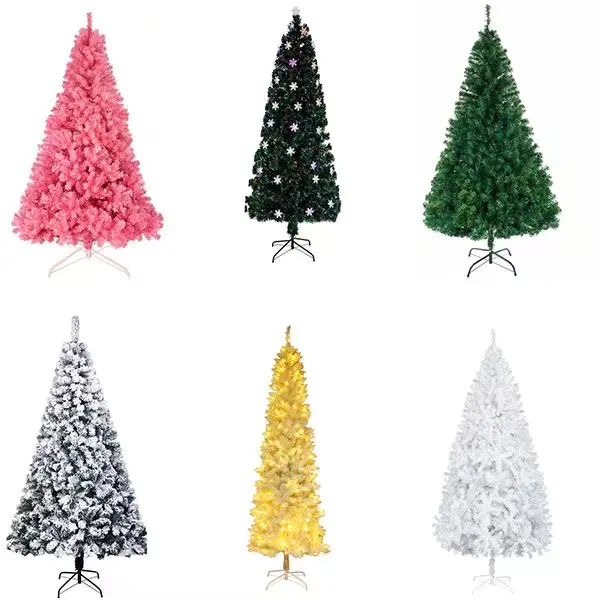 7ft Artificial Christmas Tree Spray White  870 Branch 2022 XMAS Tree 2023 New Year Home Decoration Outdoor Indoor Mall Ornament
