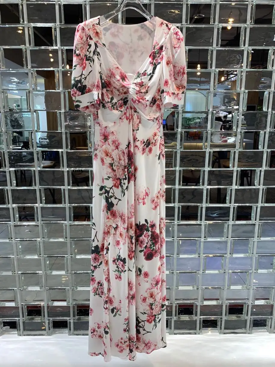 

Female Clothing Woman Clothes Women's Dress Evening Party Elegant Dresses Prom Summer Dresses 2022 Silk Printing Casual Dresses