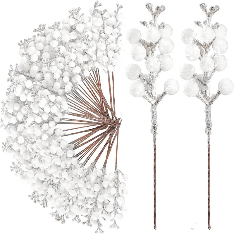 Искусственные рождественские ягоды голубые 5-20 шт.