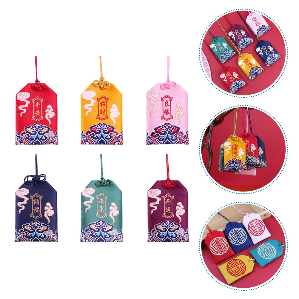 6 шт. сумка благословения в японском стиле японские амулеты оммори украшение
