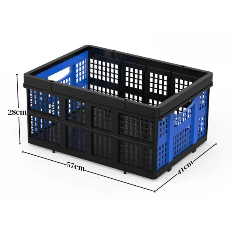Многофункциональная Складная двухслойная тележка пластиковая корзина прямая