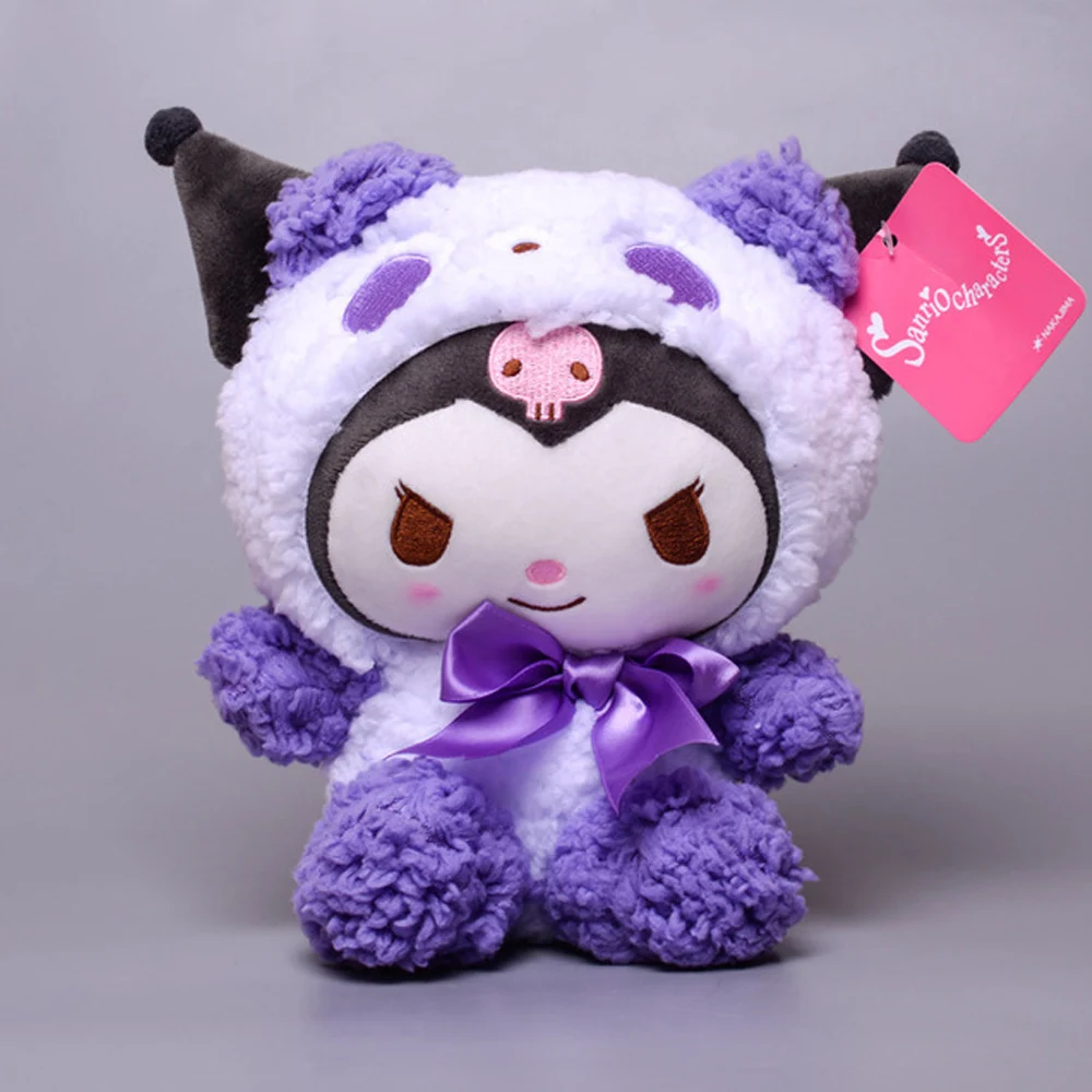 

25cm Cartoon Kawaii My Melody Kuromi Cinnamoroll Kt Cat Purin Dog Plush Toy Anime Stuffed Animals Cute Plushie Doll Toys