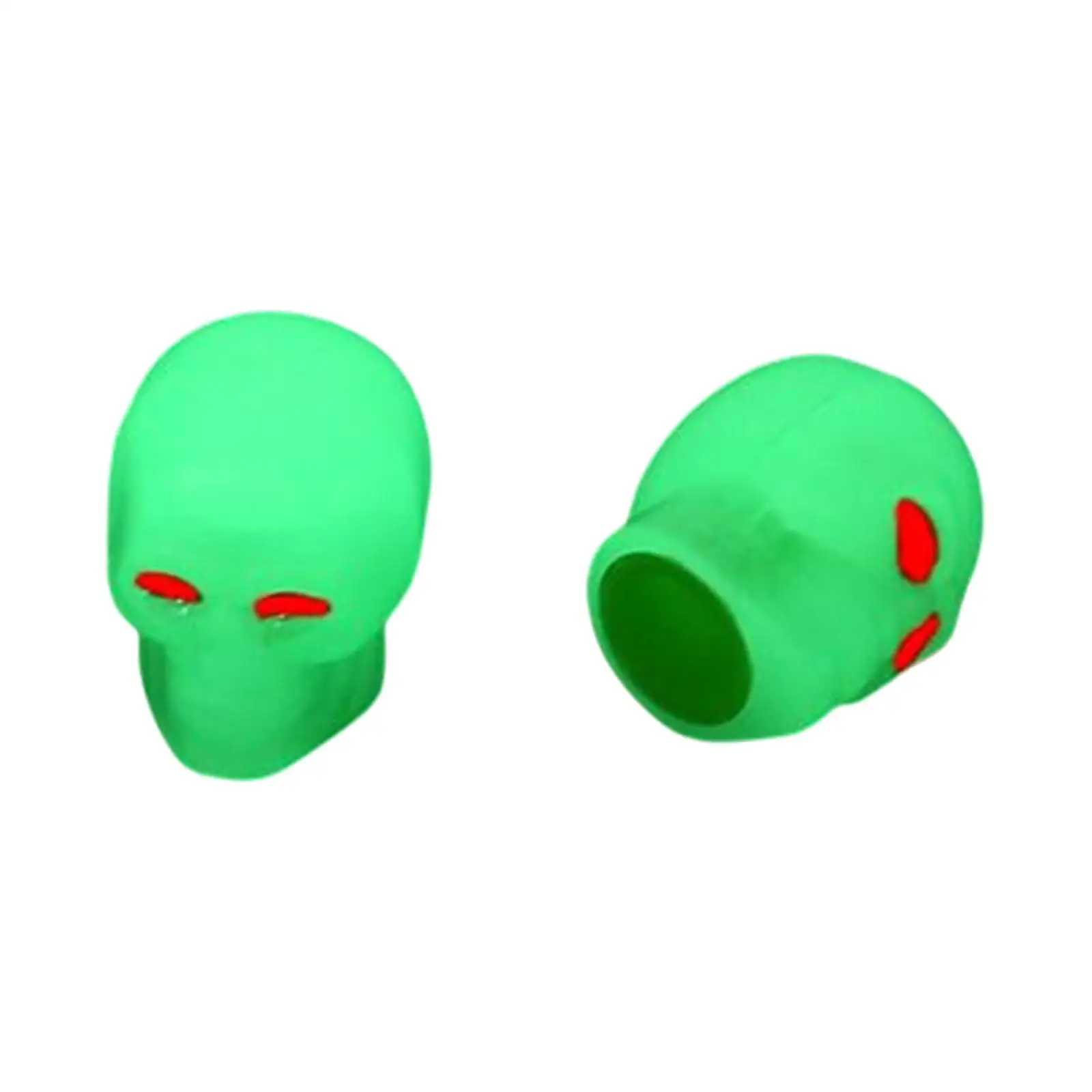 4x Noctilucous Car Tire Valve Stem Caps Luminous Dustproof Universal Cover Wheel Cap for Bicycles Suvs Trucks