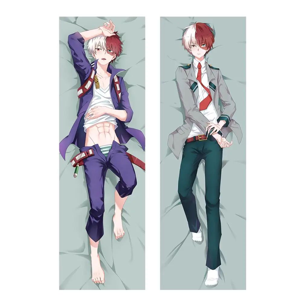 

Anime My Hero Academia Todoroki Shouto Hugging Body Dakimakura Midoriya Izuku Pillow Cover Case Boku no Cosplay Pillowcase