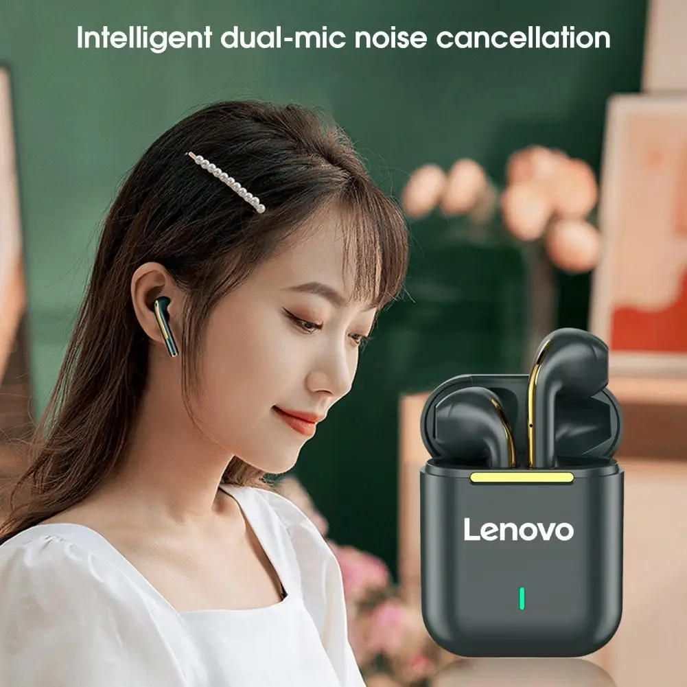 

Беспроводные наушники Lenovo HiFi, умные наушники-вкладыши с шумоподавлением, Bluetooth-совместимы с 5,0, стерео наушники с микрофоном для фитнеса