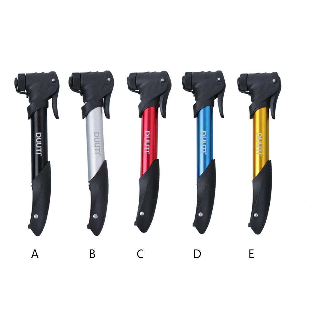 

DUUTI Mini Bike Pump Portable Stylish Professional Fixable Tire Inflator Pumps Outdoor Supplies American Valve Silver