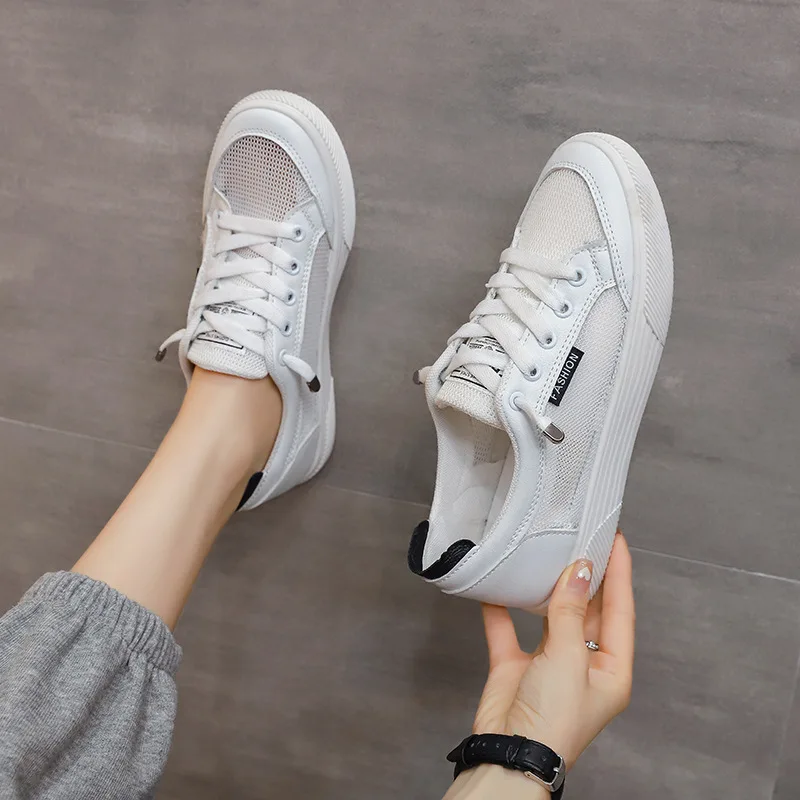

Women's White Shoes New 2022 Spring Summer Simplicity Design Fashionable Canvas Shoes Korean Style Ins Trendy Casual Shoes