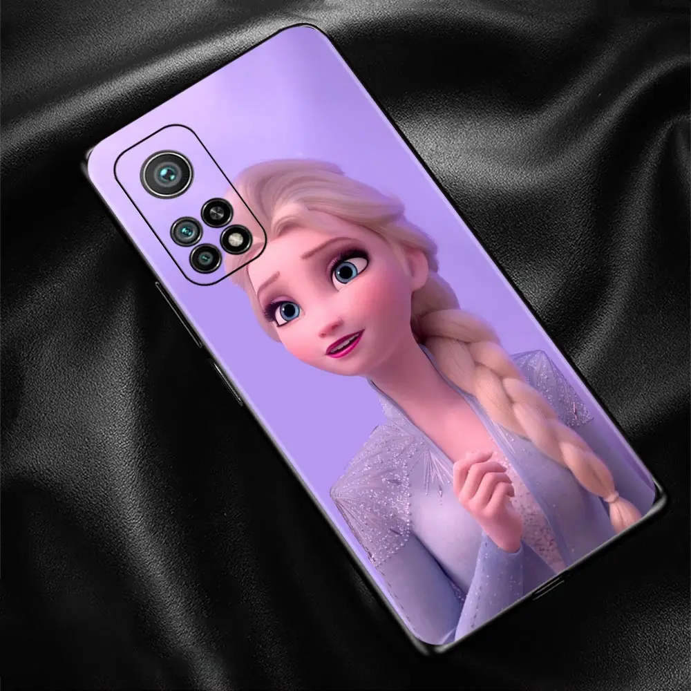 Силиконовый чехол принцессы Эльзы Анны для Xiaomi Mi 12 10 10T Pro 5G 12X 11 Note 8 A2 Lite 9 SE 9T CC9E