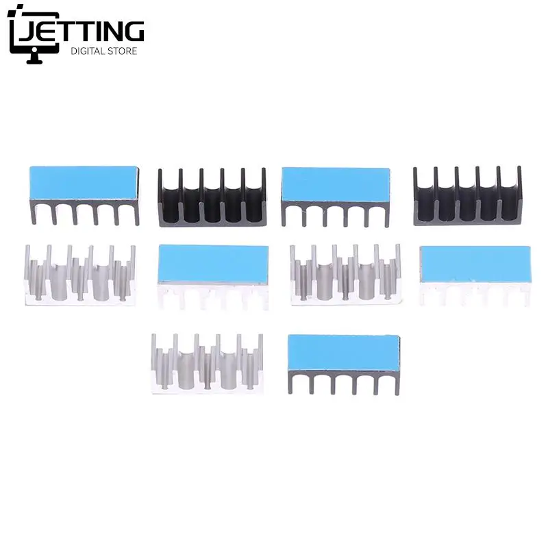 

Aluminum Heatsink Radiator Heat Sink Cooling Cooler For Raspberry Pi Electronic Chip IC With Thermal Conductive Tape 8x22x10mm