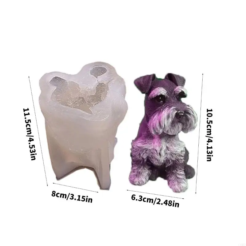 Шнур 3D собака Sape ароматические свечи силиконовые формы смола эпоксидная форма