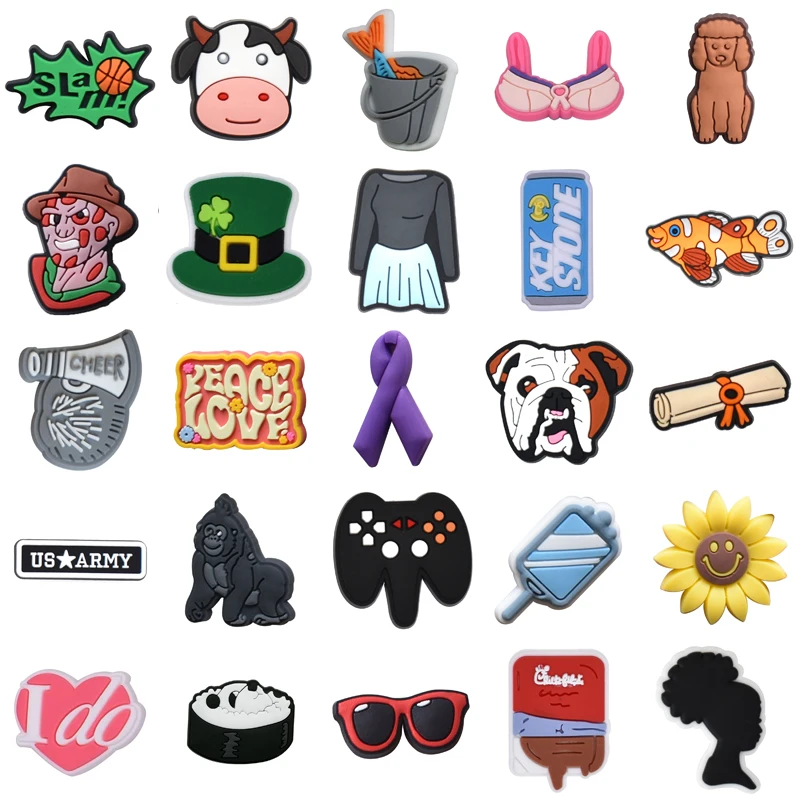 

Shoe Charms Packs Para Pins Boy Set Jeans Girl Decorations for Crocs Men Wholesale Bulk Kids Gifts Women Charm Shoes Accessories
