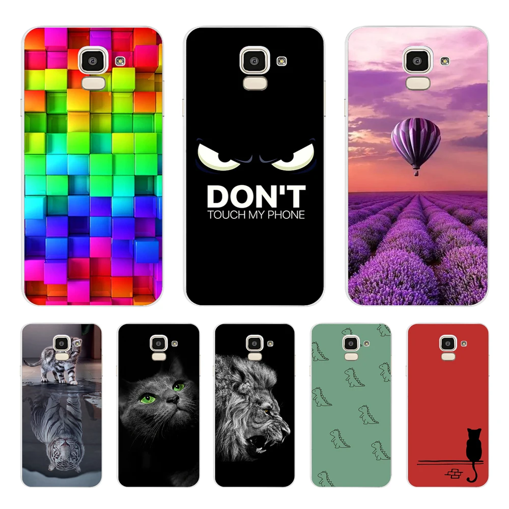 Чехол для Samsung J6 J6 + 2018, мягкий силиконовый чехол из ТПУ для Samsung Galaxy J6Plus 2018 J 6 Plus J610 J610F, чехлы