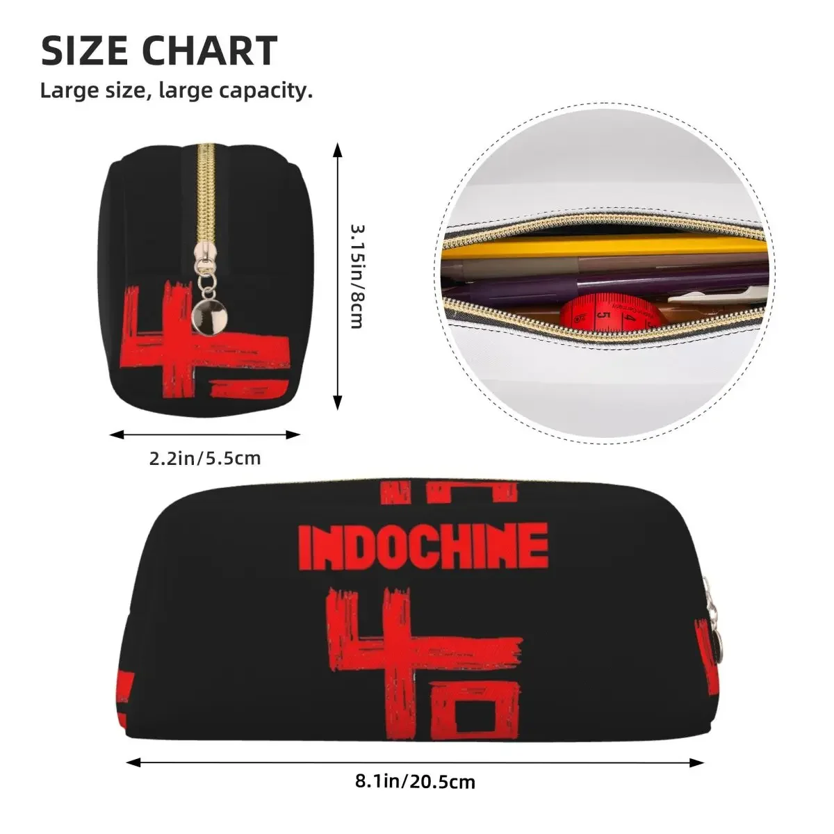 Фото Новые пеналы Indochine для студентов, подарочные коробки для ручек, сумки для карандашей, вместительные пеналы-органайзеры, держатели для ручек №4