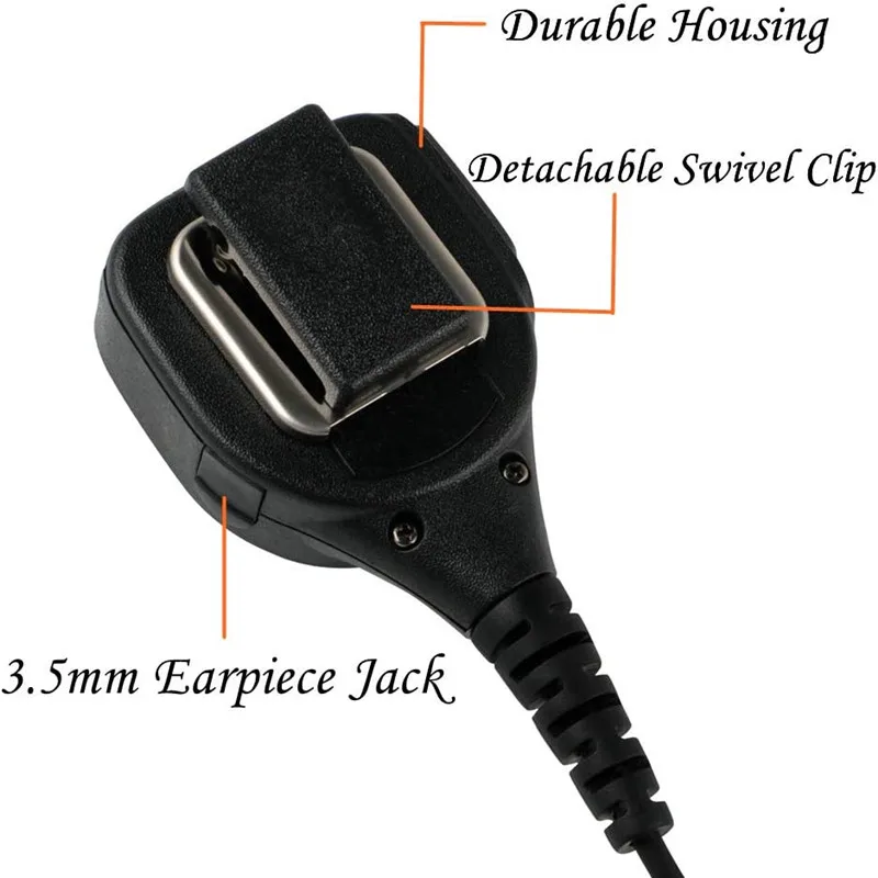 Speaker Mic with Reinforced Cable for Motorola Radios APX6000 APX7000 APX8000 XPR6350 XPR6550 XPR7550 XPR7350e XPR7550e XPR7580e