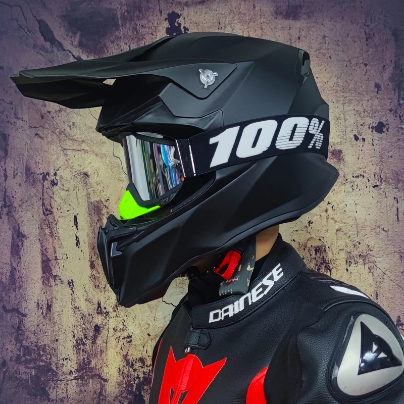 

High Quality ABS Professional Rally Motocross Full Face Protective Helmet, Mountain Racing Downhill Bike Kart Ski Helmet