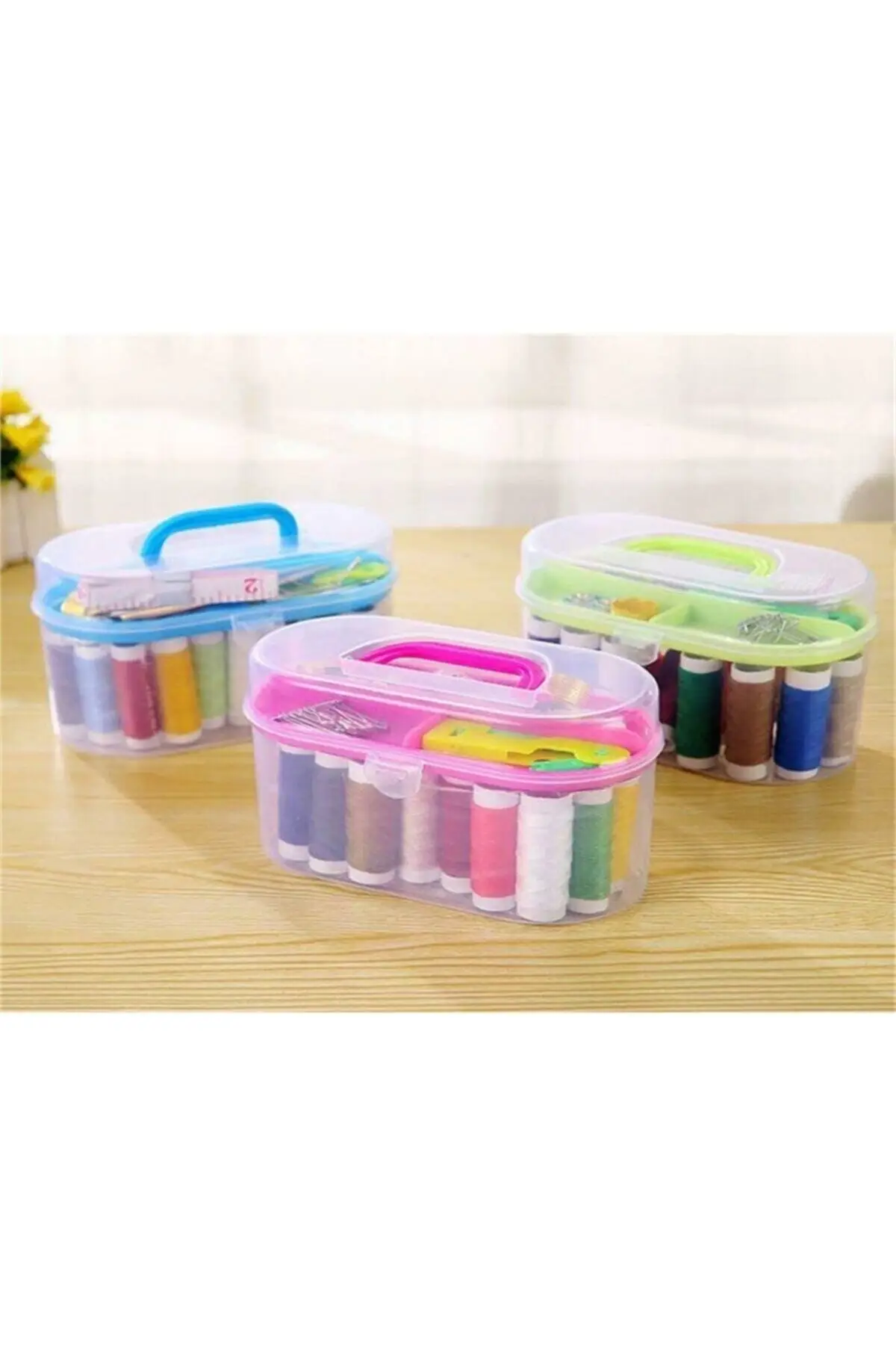 

Sewing Kits DIY Multi-function Sewing Box Sewing Box Needle Thread Tape Measure Scissors Travel Sewing Set