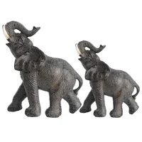 southeast asian style mini resin elephant statue desktop decor crafts living room home decoration accessories