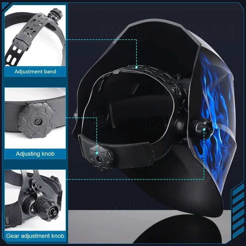 Фото Сварочный шлем Защитная тушь для ресниц Soldar 1112 Gafas Para Soldar Autom Россия Сварочные очки Автоматическое затемнение Маска сварщика №3