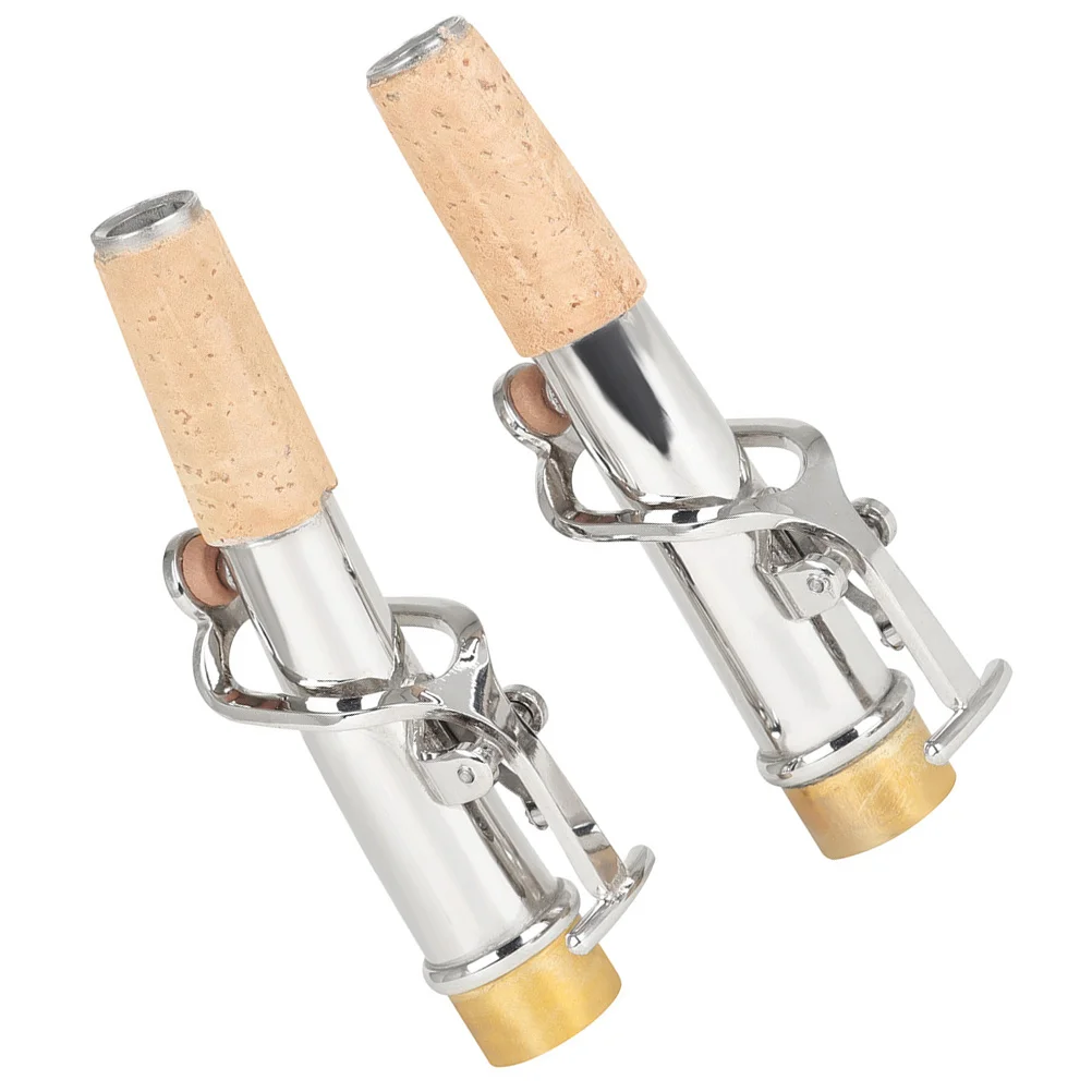 

2 Pcs Mouthpiece Ligature Saxophone Kit Accessories Accessory Copper Instrument Supplies Soprano