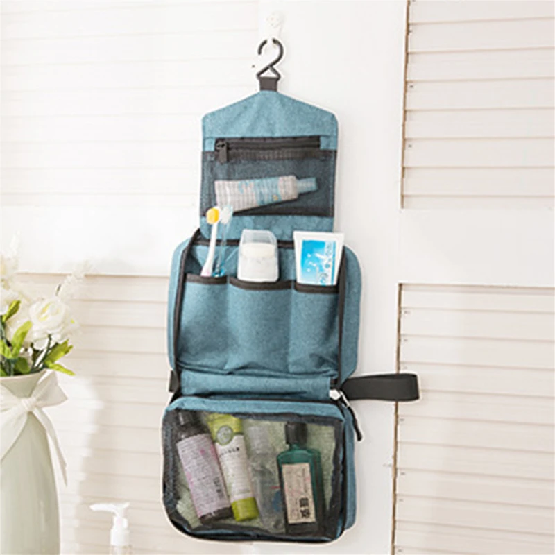 

New Hanging Toiletry Bag Travel Toiletry Wash Organizer Kit For Men Women Cosmetics Make Up Sturdy Hanging Hook Shower Bags