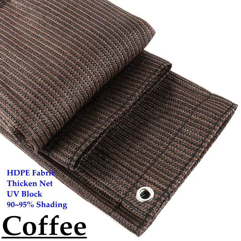 

Солнцезащитная сетка HDPE кофейного цвета