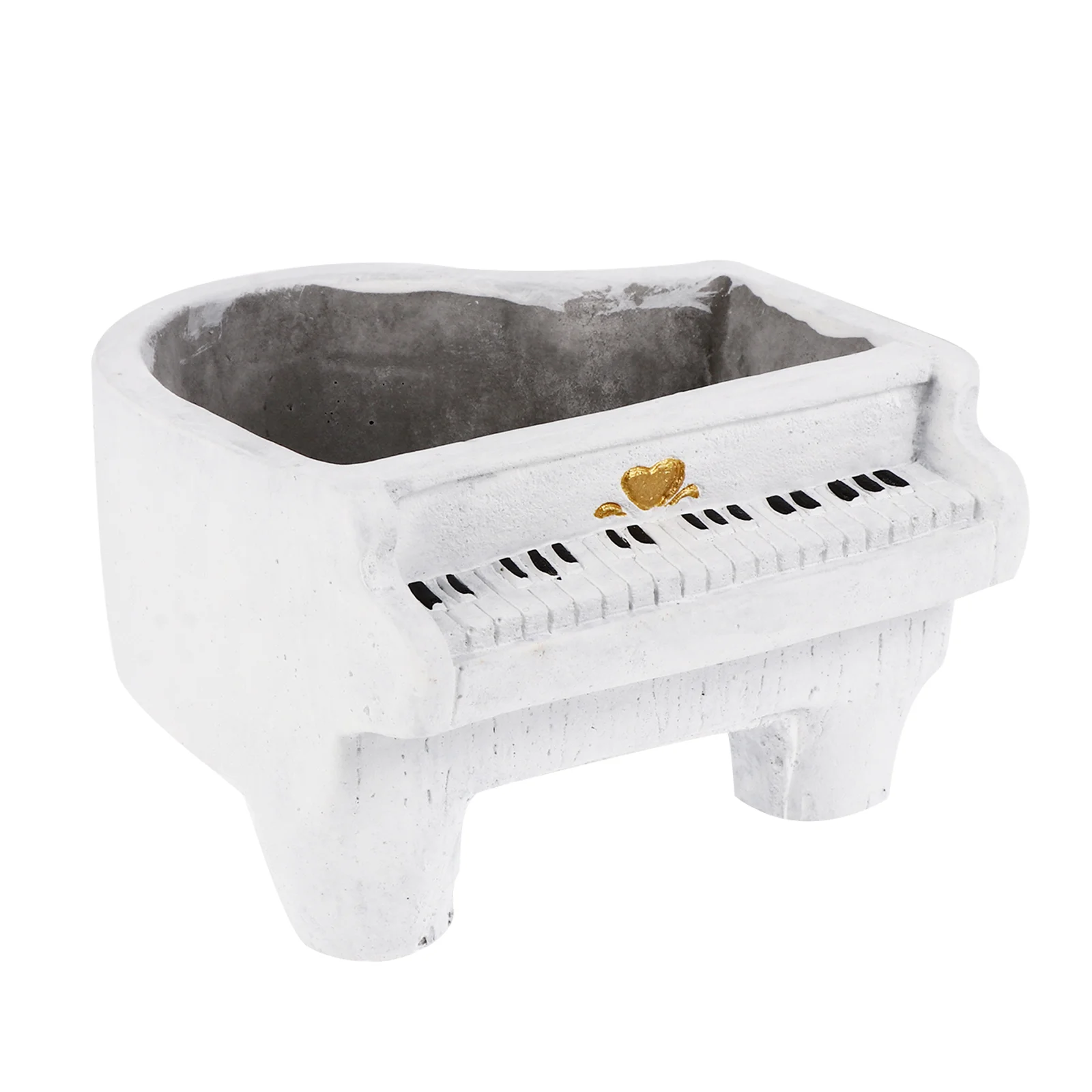 

Resin Flower Pot Tabletop Stand Planters Indoor Plants Succulent Cactus Rustic Home Decor Pianist Gift Decorative