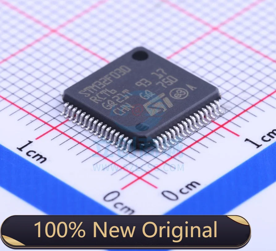 STM32F030RCT6 посылка LQFP64 новый оригинальный аутентичный микроконтроллер IC chip