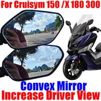for sym cruisym 300 150 x 150x 180 cruisym300 accessories convex mirror increase rearview mirrors side rear mirror view vision