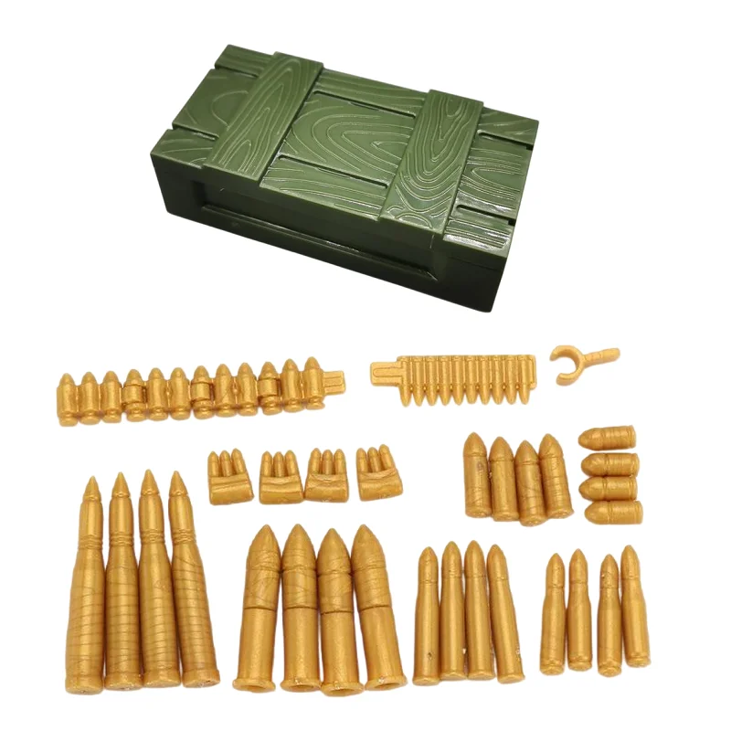 Фото MOC военный WW2 корпус оружия коробка солдат мини фигурки аксессуары Запчасти строительные блоки кирпичи игрушки №1