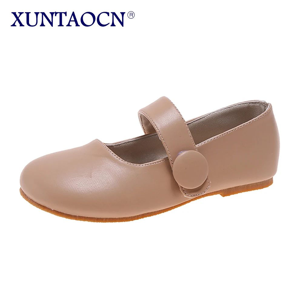 

Young girl leather shoes single shoes women's shoes England loafers Mary Jane shoes retro Beanie ladle shoes flat grandma shoes
