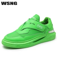 wsng mens shoes 2022 summer new all match breathable sneakers comfortable thick bottom non slip velcro fashion casual shoes 44