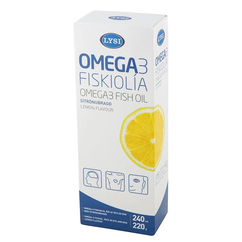 

High Quality OMEGA3 Iceland Deep-Sea Fish Oil Rich In DHA And EPA Support Cardiovascular Joints 240ml/bottle (lemon flavor)
