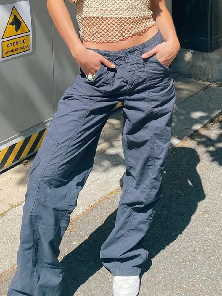 Повседневные женские джинсы HEYounGIRL в стиле Харадзюку модные брюки-карго со