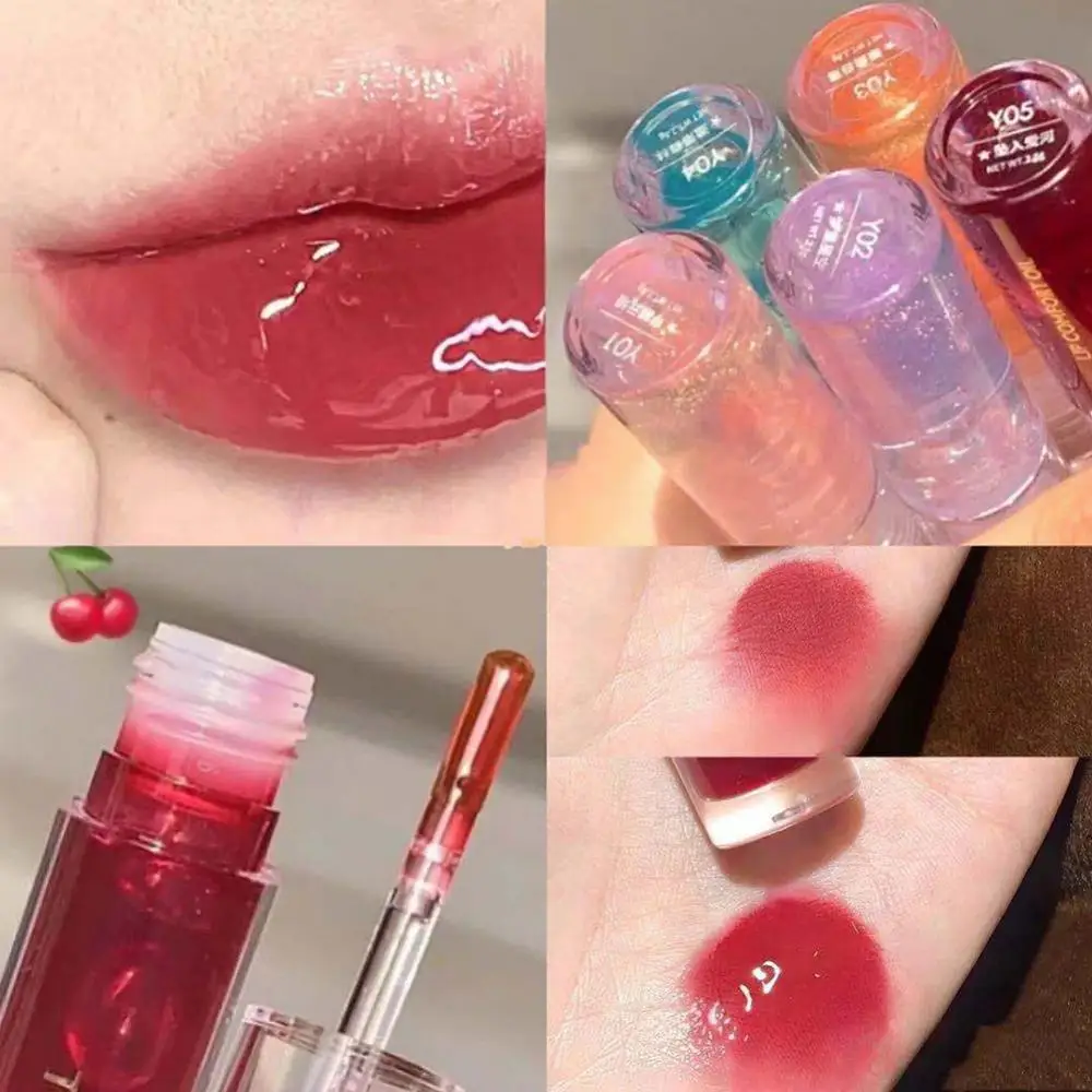 

Iced Tea Mirror Lip Glaze Watery Lip Gloss Waterproof Lasting Transparent Jelly Liquid Lipstick Womon Beauty Makeup Lip Cosmetic