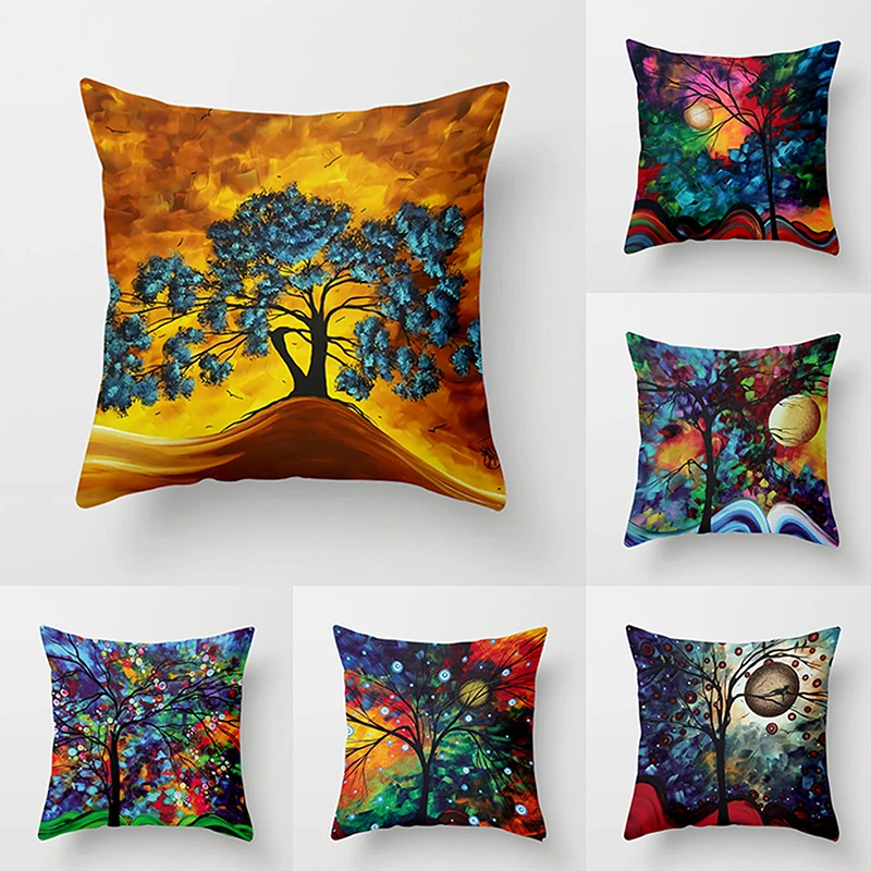 

Cuscino quadrato stampato d'arte dolorosa olio nordico, un semplice cuscino decorativo per il cuscino di sedie e sedie per auto