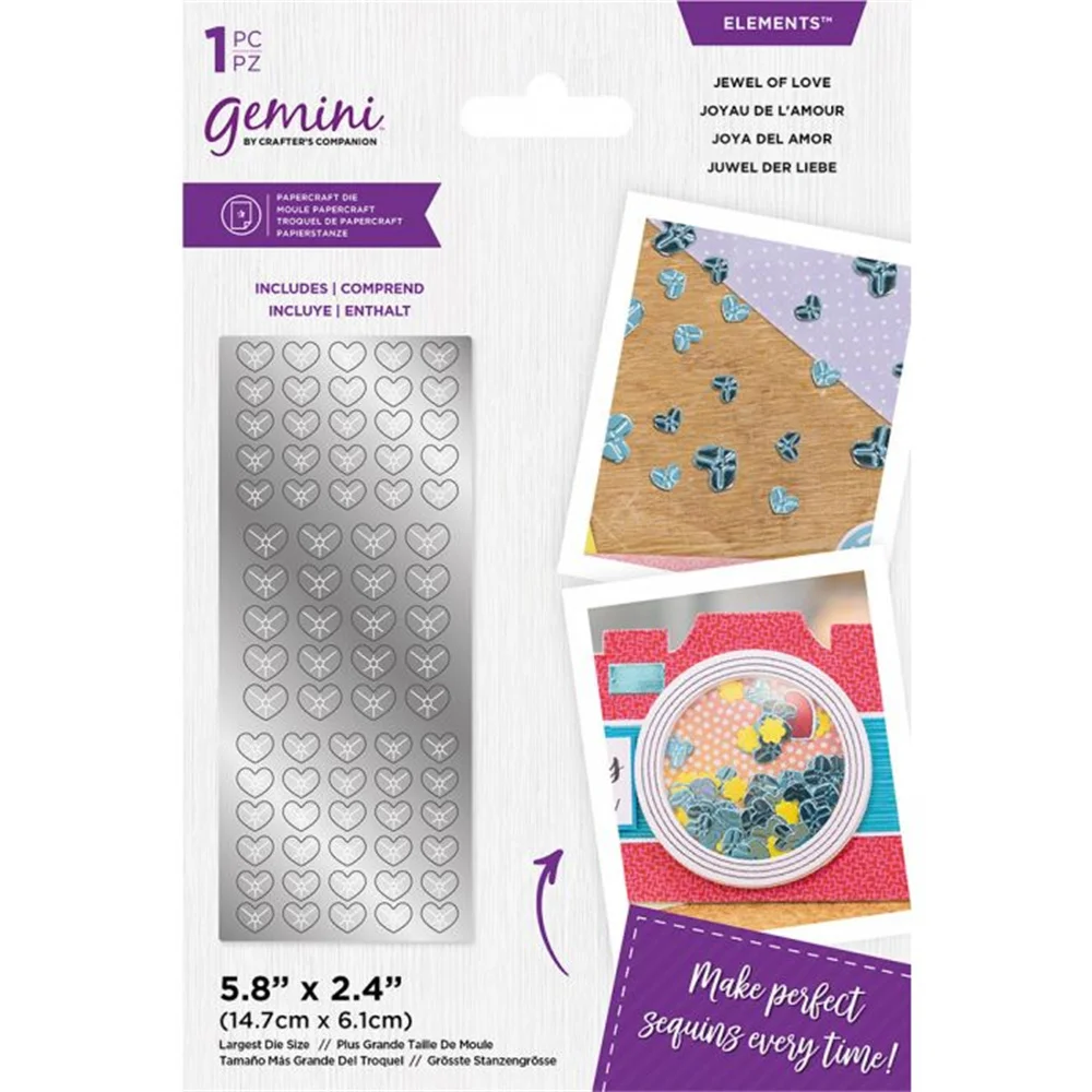 

2022 Hot Sale Jewel of Love New Metal Cutting Dies Scrapbook Diary Decorate Embossing Molds Diy Greeting Card Handmade Template