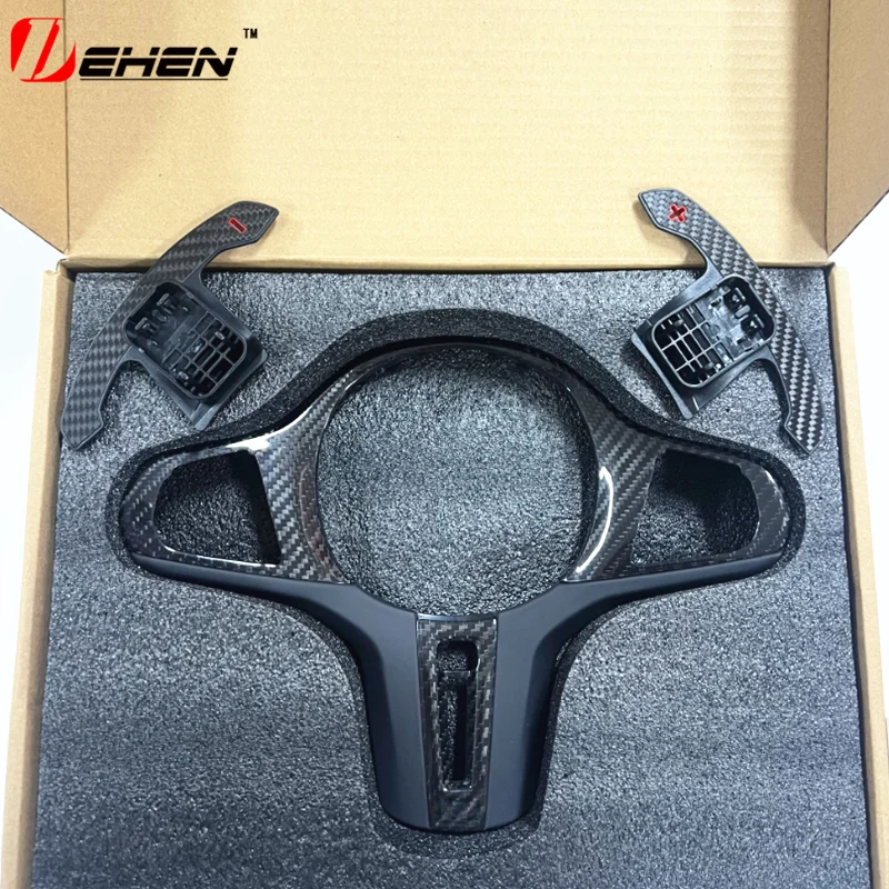 

Декоративная Накладка На Руль Из Карбона Для BMW G20 G22 G26 G29 F40 F44 I3 I4 M340i M240i M3 M4 С Отделкой Из Алькантары