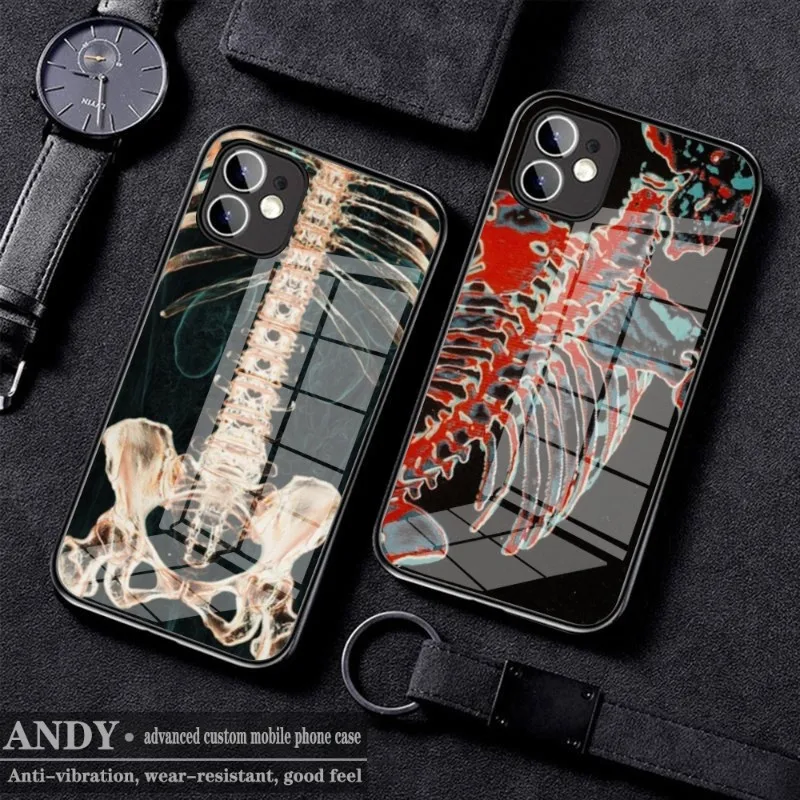 

INS Body Art Fashion Phone Case Glass for IPhone 11 12 13 14 Pro XR XS MAX 8 X 7 14 Plus SE 13 Pro Design Iphone Covers