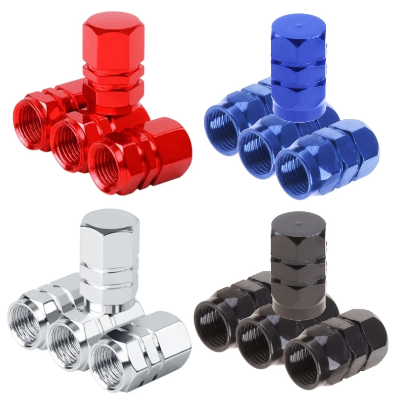 

4 Pcs Car Tire Valves Stem Caps Bolt-in Alloy Leakproof Dustproof Wheel Valves Cover Tyre Stem Air Caps Auto Replacement