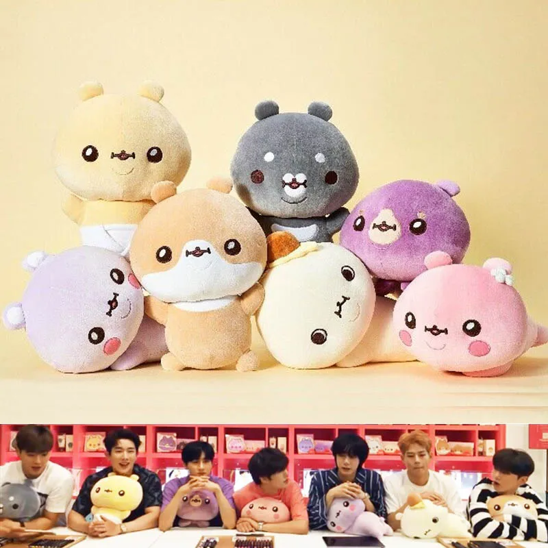 

30cm Monsta X Plush Kpop Kawaii Cartoon Animal Plushies Toys Anime Throw Pillows Cushions for Bedroom Decor Kids Christmas Gifts